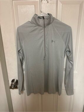 Under Armour Light Blue 1/4 Zip Compression Under Layer Active Top